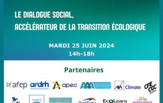 Secafi, partenaire du colloque "Le dialogue social, accélérateur de la transition écologique"