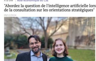 Clémentine Bienenfeld et Vincent Jacquemond répondent aux questions de Bernard Domergue, Rédacteur en chef d'actuEL-CSE